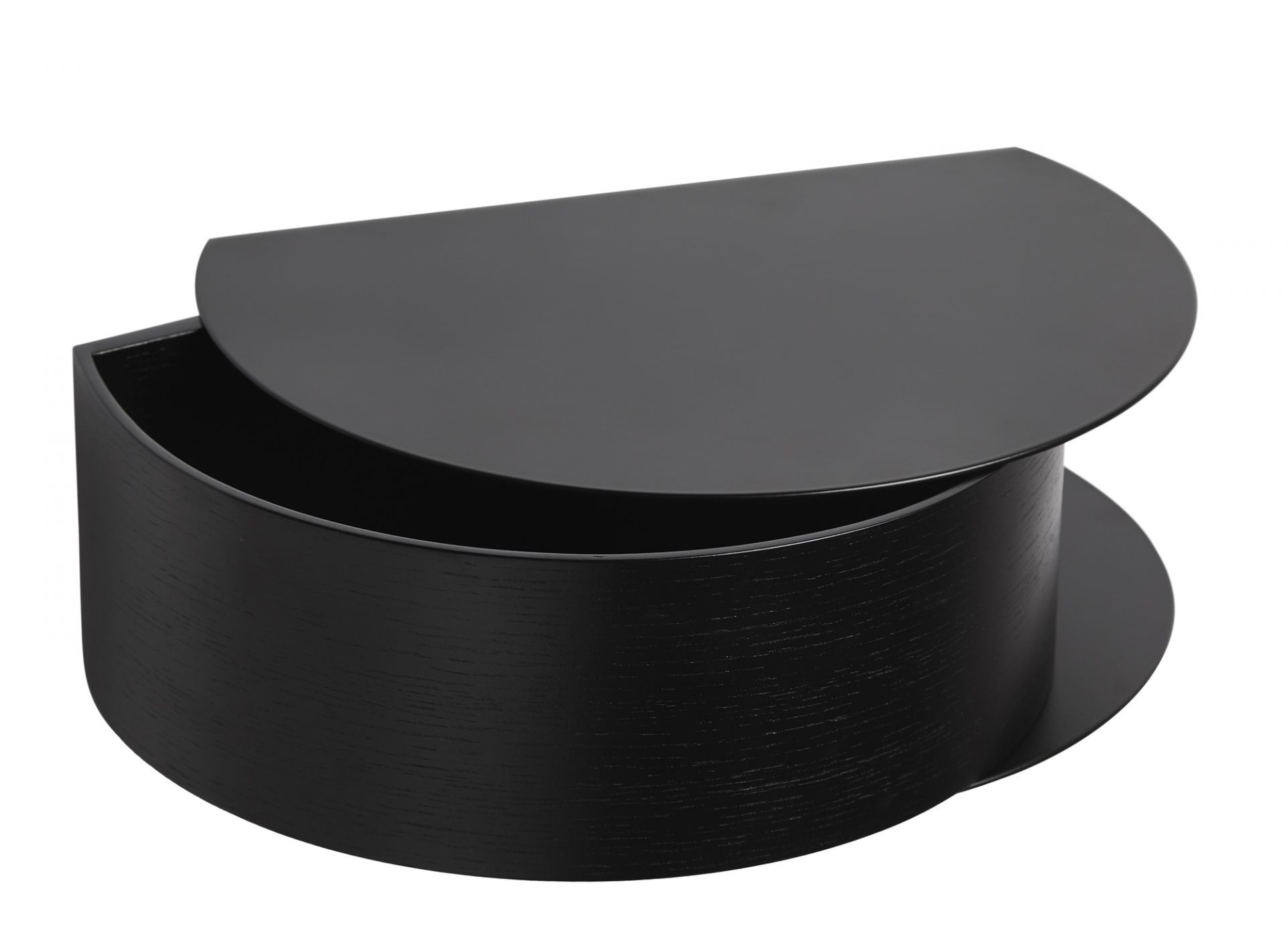 Wallie Wandschublade Regal Schwarz Woud