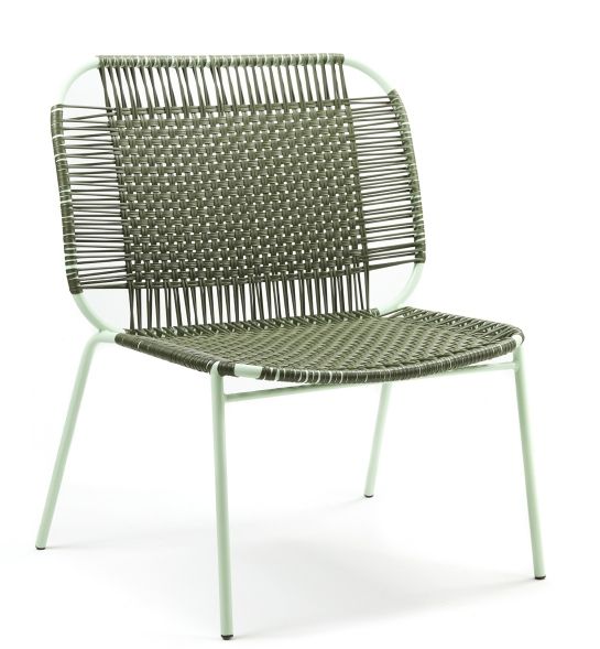 Cielo Lounge Chair low Lounge Stuhl niedrig Outdoor ames Olive grün - Pastell grün