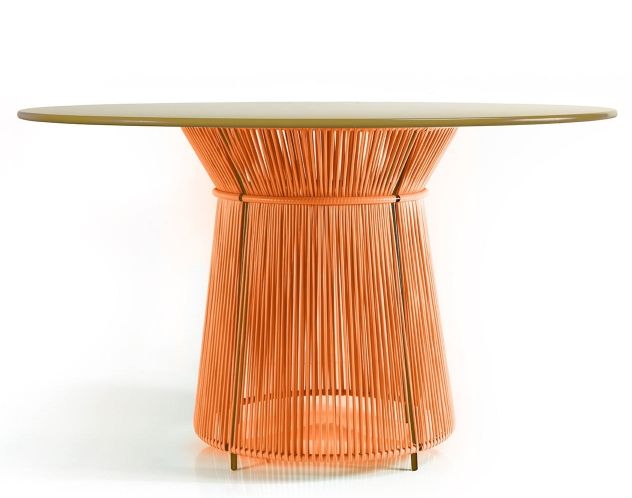 Caribe Dining Table Esstisch Outdoor ames Orange - Curry gelb