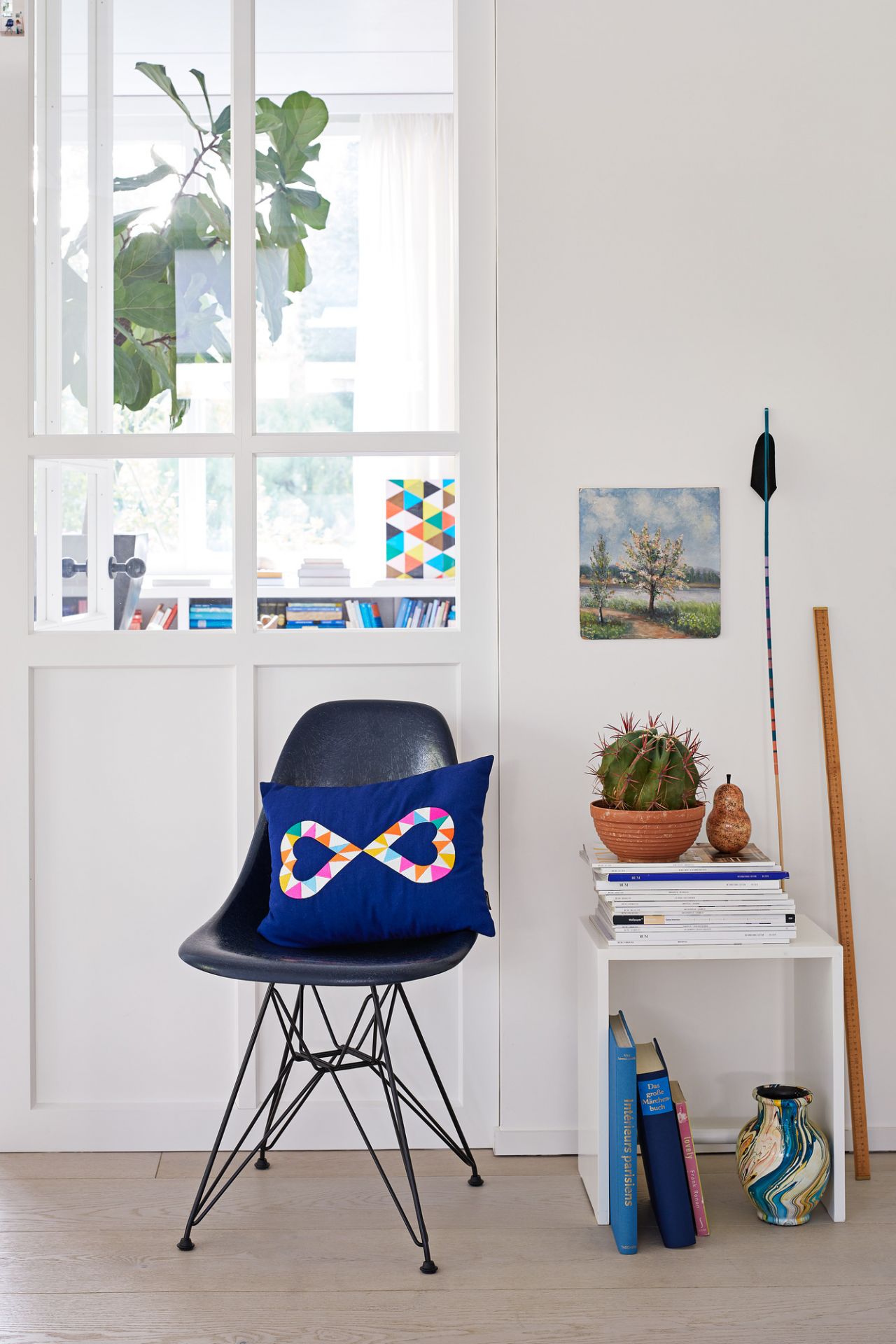 Embroidered Pillow Double Heart 2 Kissen Vitra