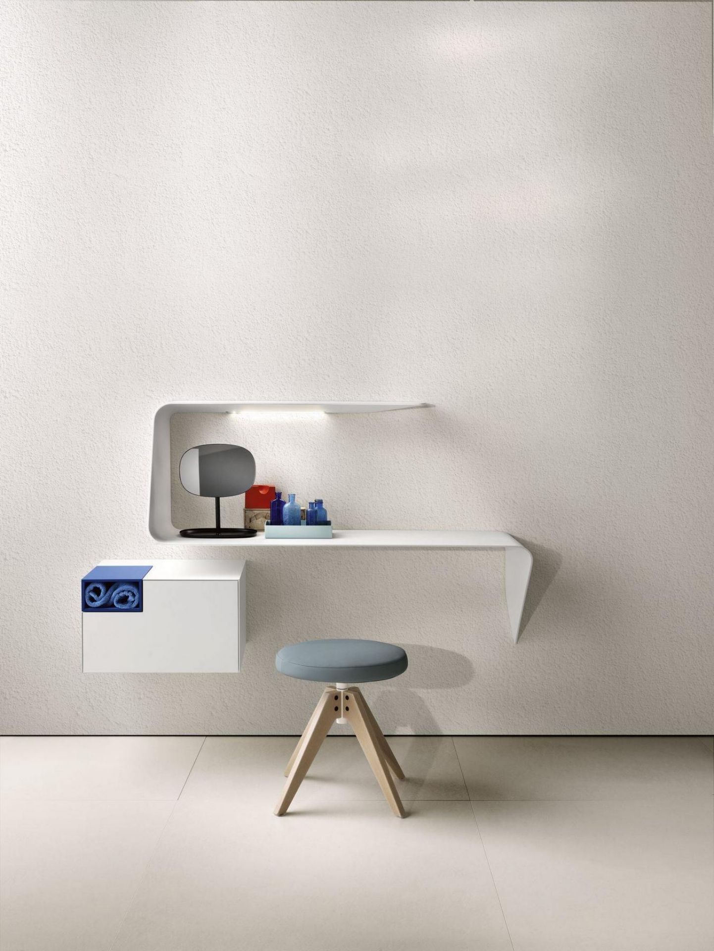 Mamba Ablage / Wandsekretär mit LED MDF Italia