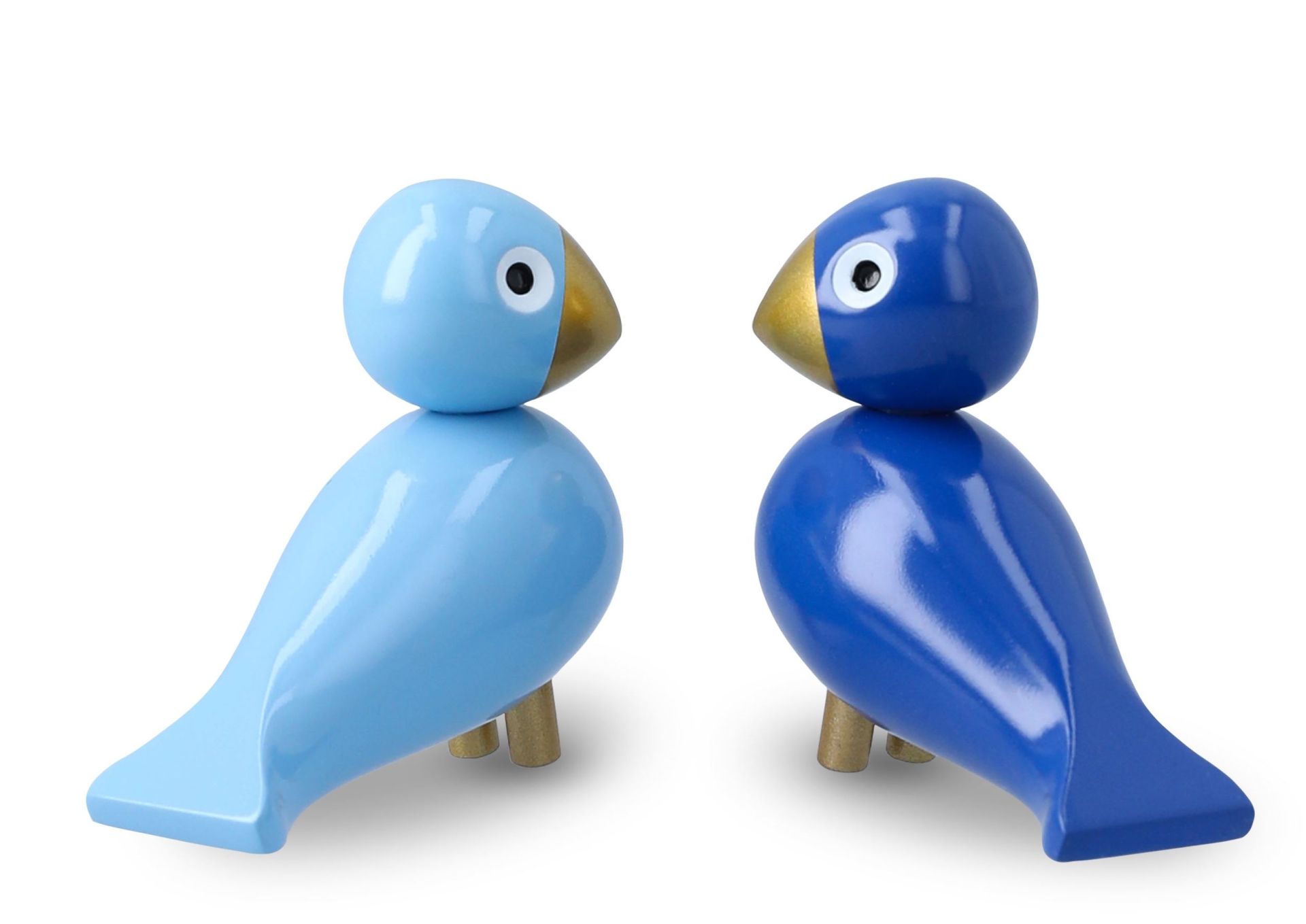 Wintervögel Liliput blau/hellblau Set Kay Bojesen