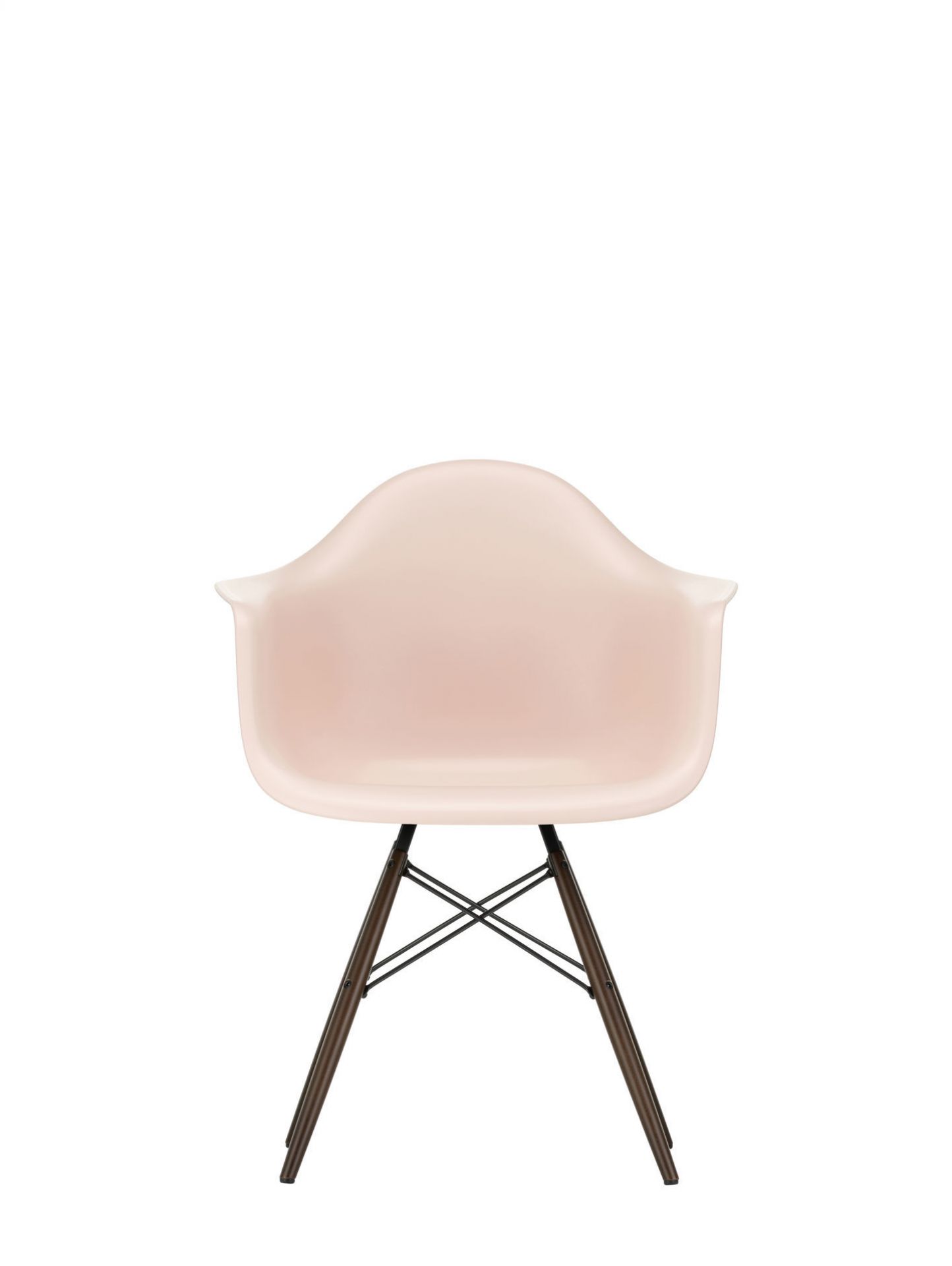Eames Plastic Arm Chair DAW Stuhl Ahorn Gelblich / Cotton white Vitra EINZELSTÜCK