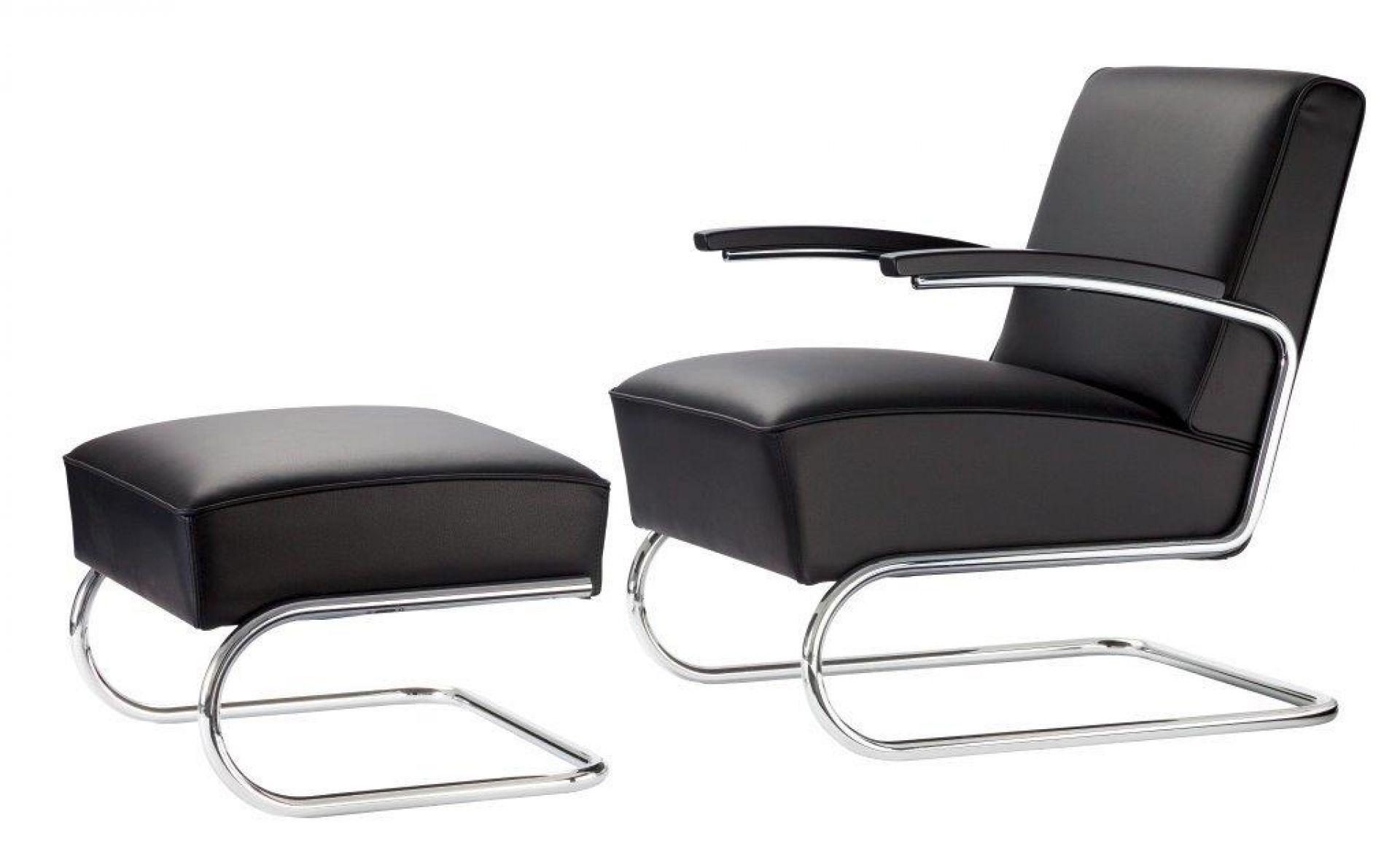 S 411 H Hocker Leder Thonet
