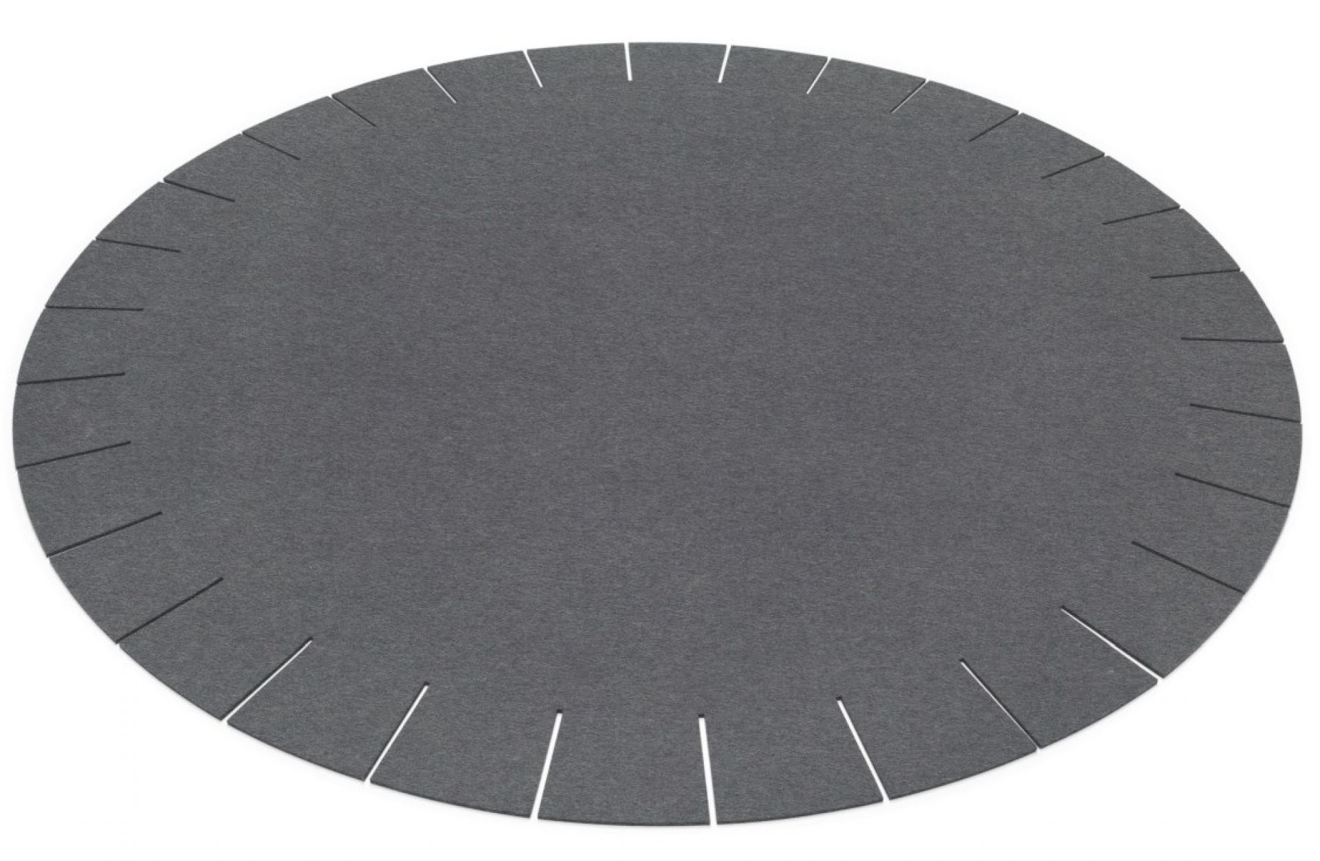 Teppich Franse Rund 150 cm Hey Sign Anthrazit
