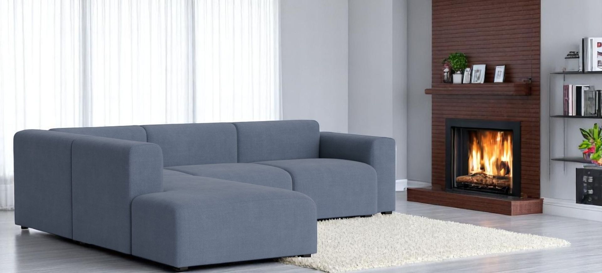 Mags Sofa Corner Combination 2 Low Armrest mit Armlehne links Hay 