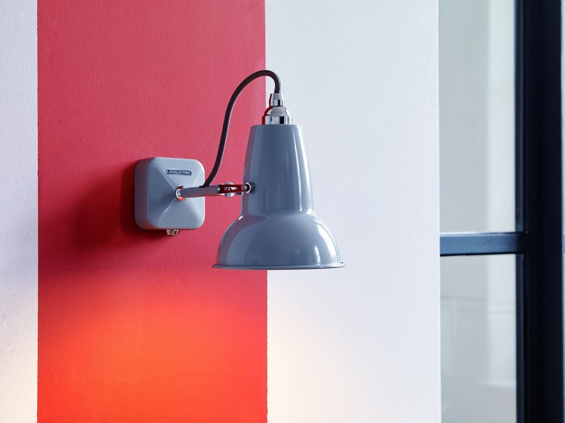 Original 1227 Mini Wall Light Wandleuchte Anglepoise Keramik weiß