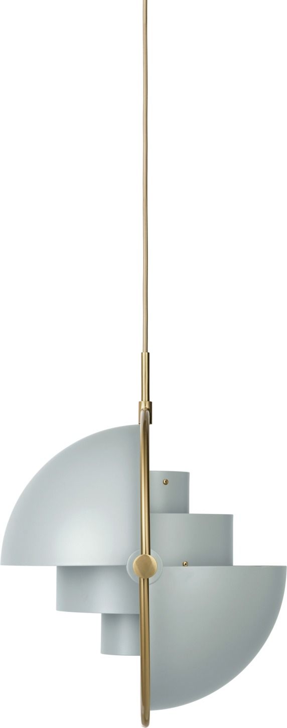 Multi-Lite Pendant lamp Pendelleuchte See Grau / Messing Gubi
