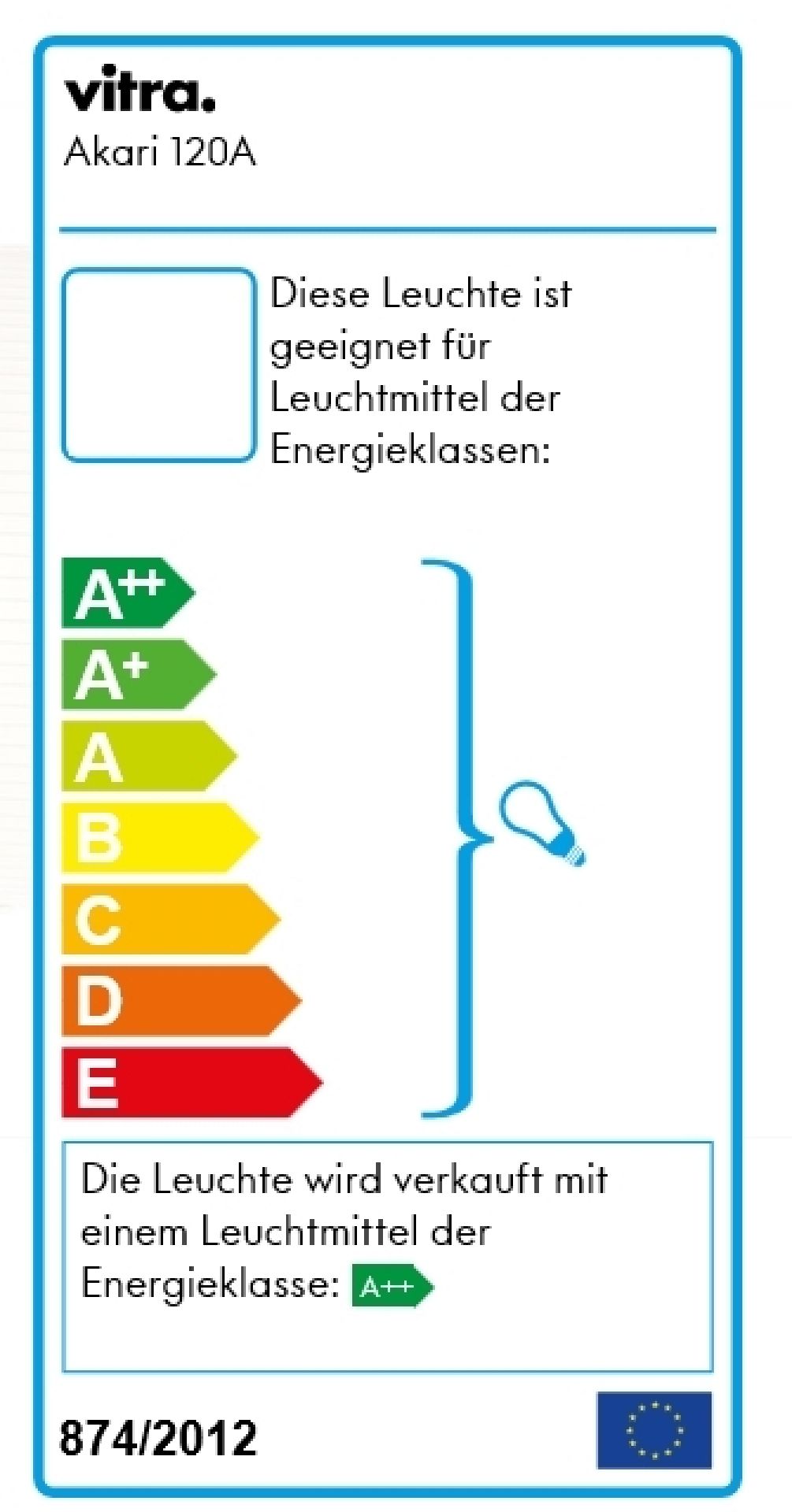 Akari 45A / 55A / 75A / 120A Pendelleuchte Vitra 45A