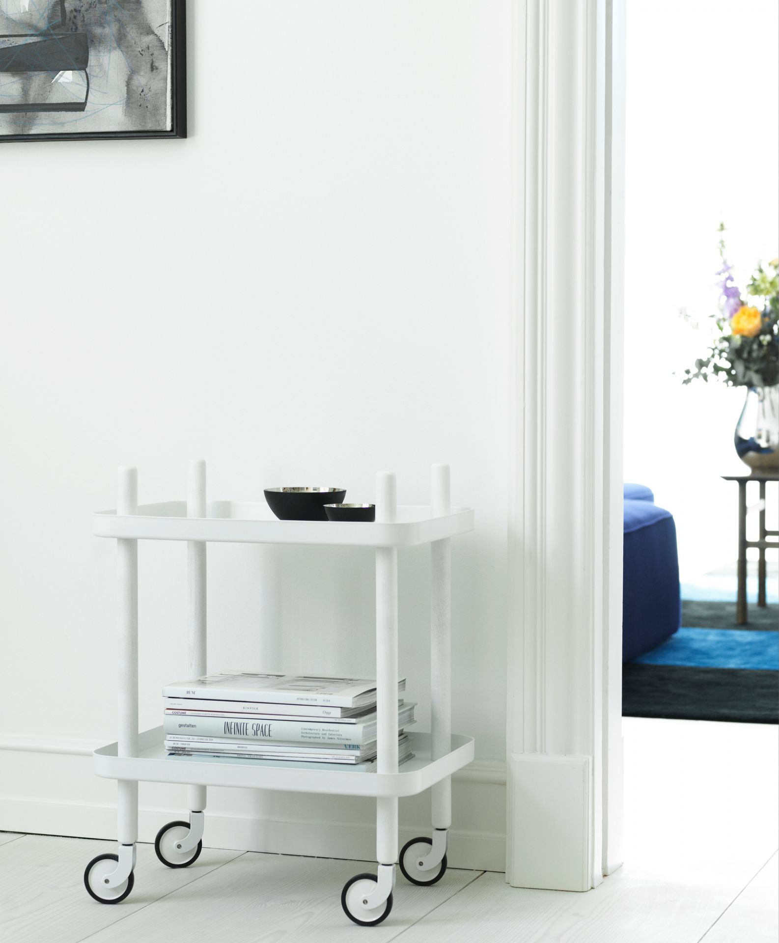 Block Table Servierwagen Normann Copenhagen Weiss-Weiss