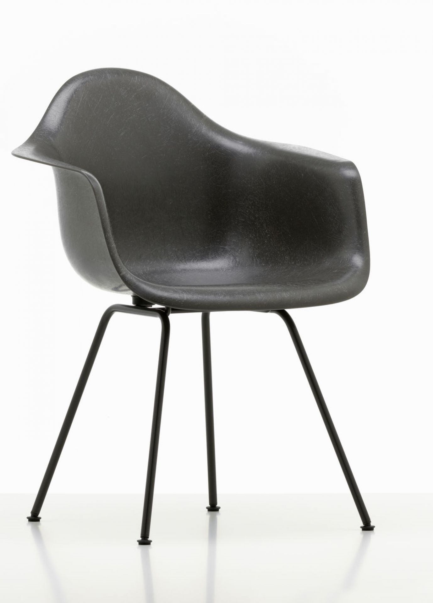 Eames Plastic Arm Chair DAX Stuhl Vitra Chrom - Weiss