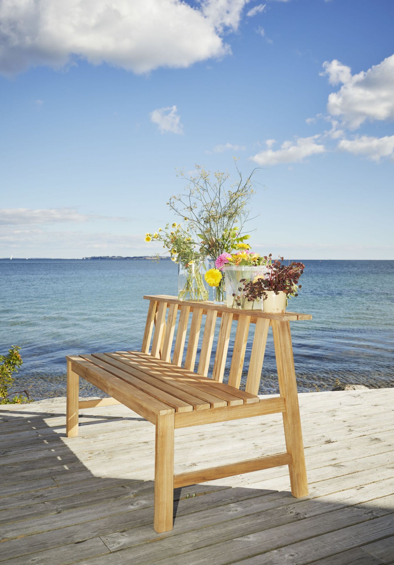 Cadence Bank Teak Outdoor Skagerak by Fritz Hansen