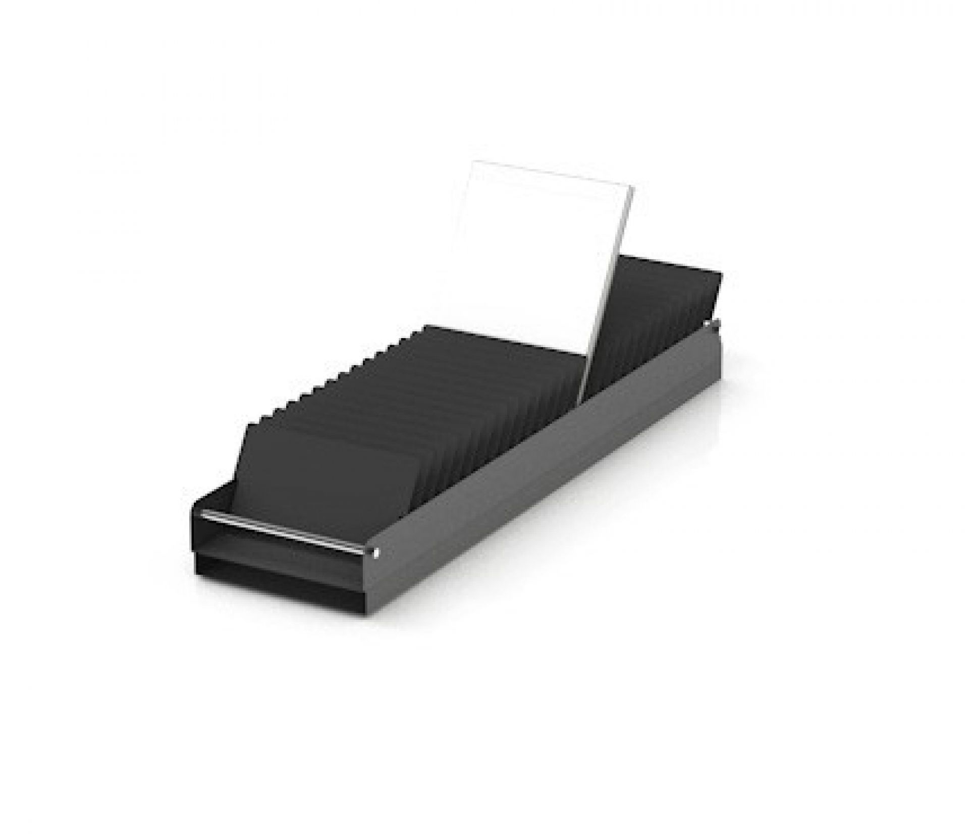 USM Haller Inos CD Einsatz 35 cm: Graues Organisationssystem für CDs und andere Medien.