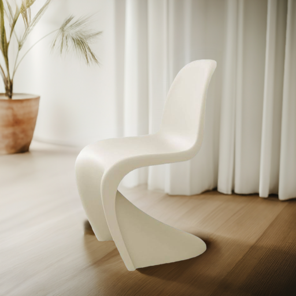 Panton Chair Kunststoff Stuhl Beige Vitra SPECIAL VERSION