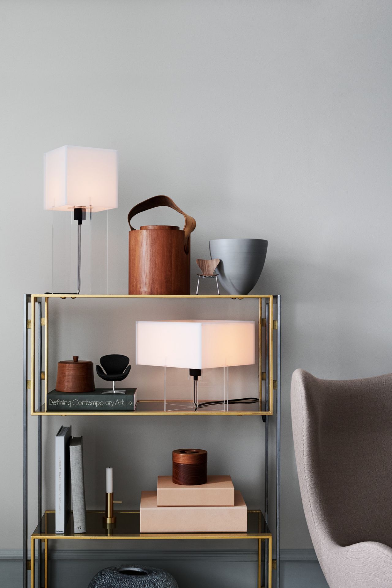 Egg Stuhl Miniatur schwarz Fritz Hansen
