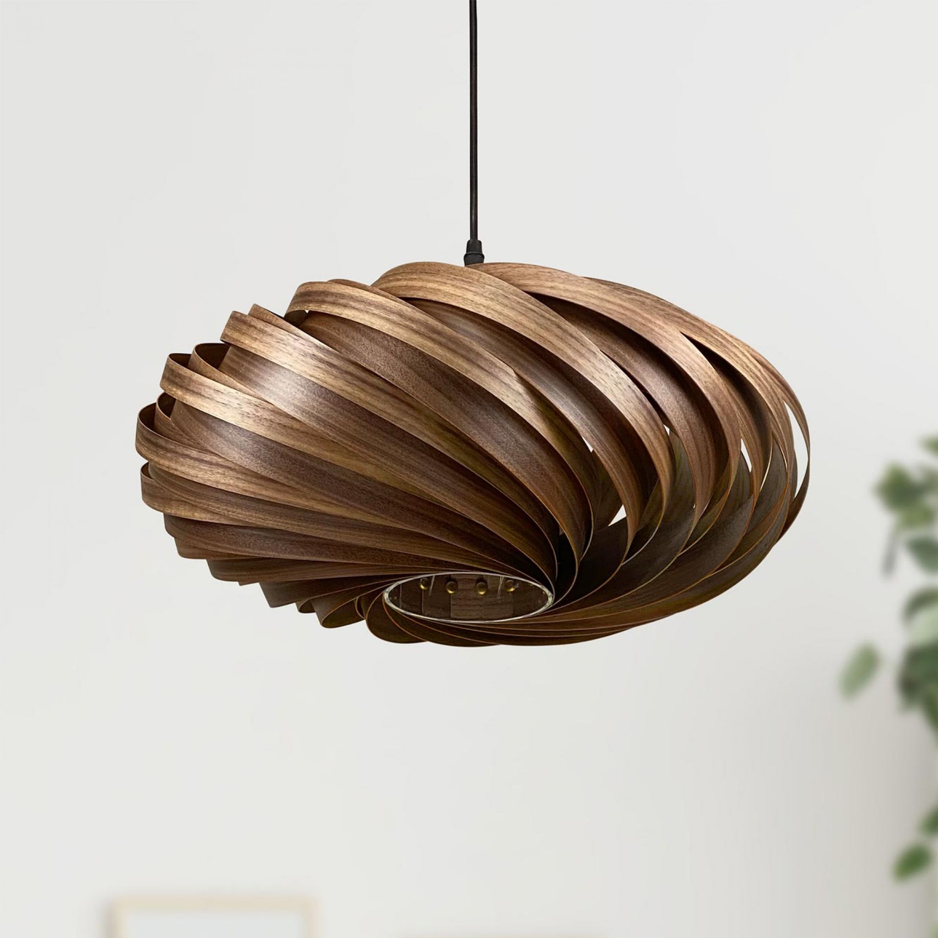 Veneria Hängeleuchte Ø50 cm Nussbaum Gofurnit