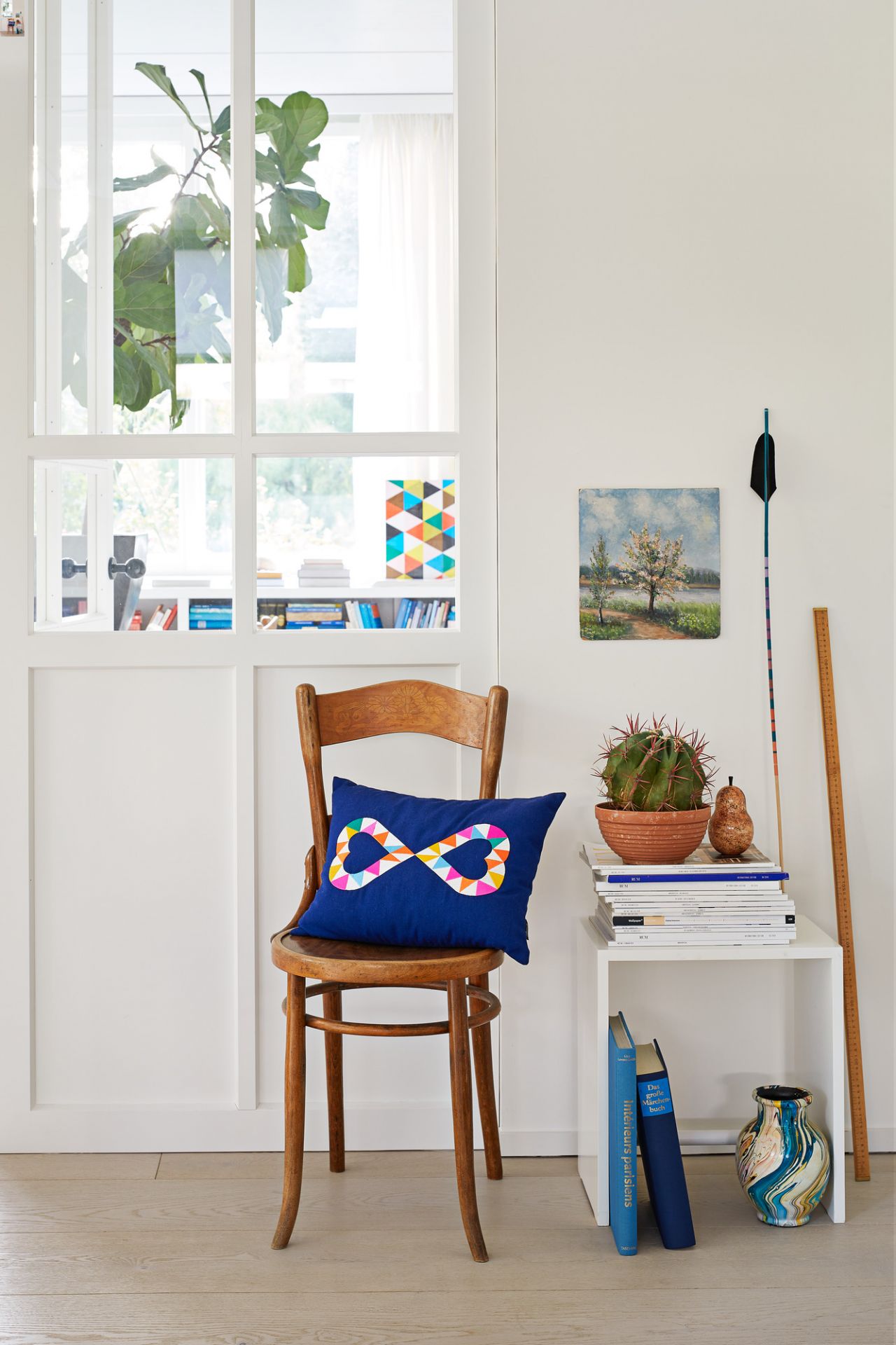 Embroidered Pillow Double Heart 2 Kissen Vitra
