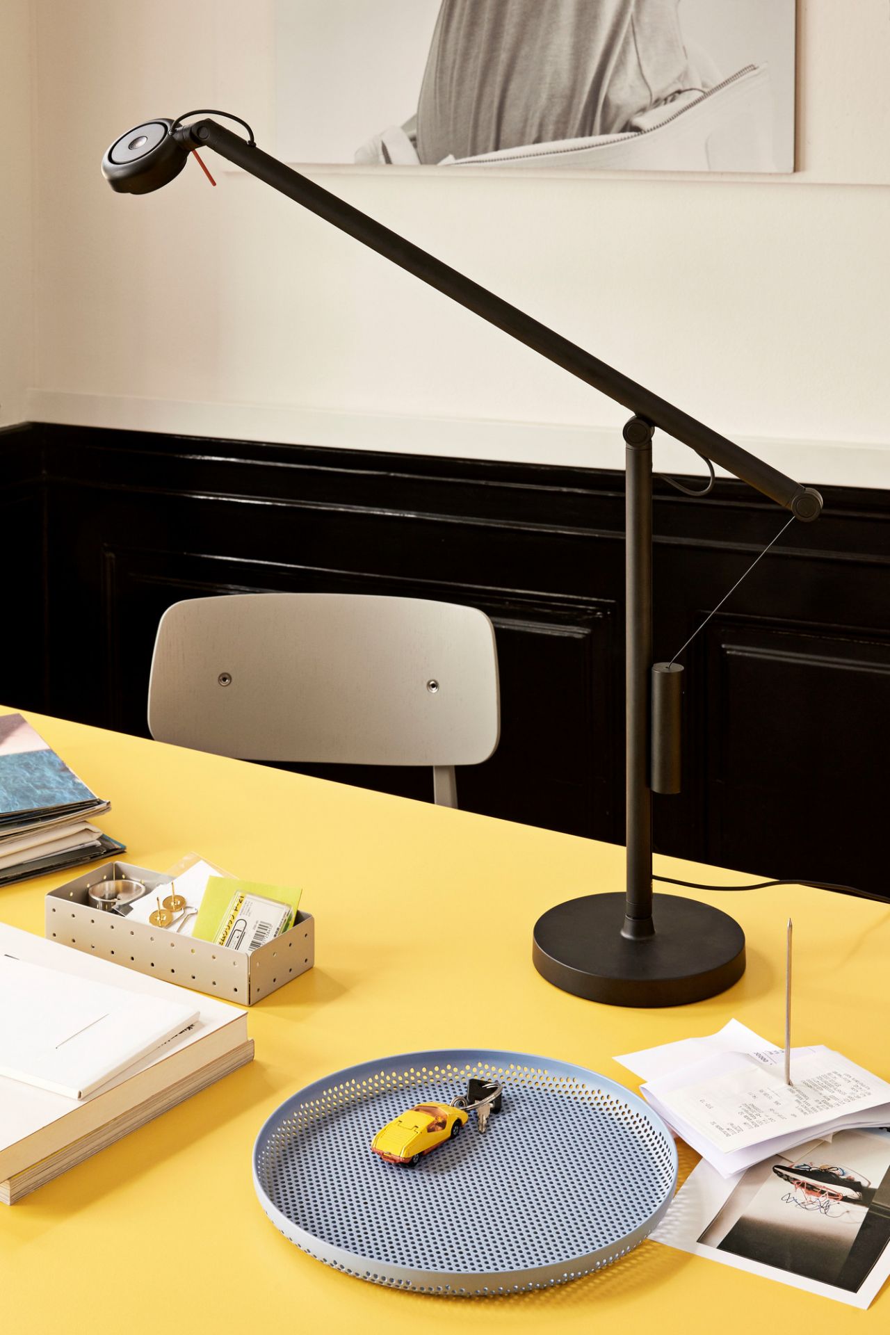 Fifty-fifty Mini Lamp Tischleuchte klein Hay schwarz