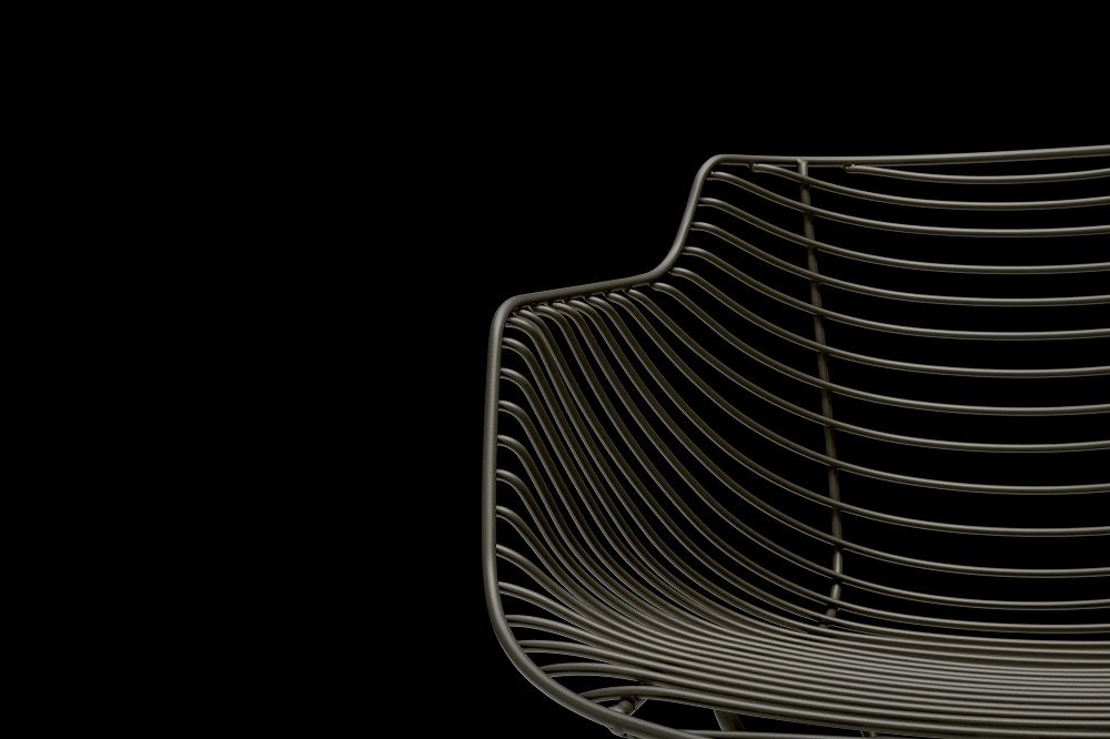Flow Filo SLIM Indoor/Outdoor Chair Stuhl Kufengestell MDF Italia
