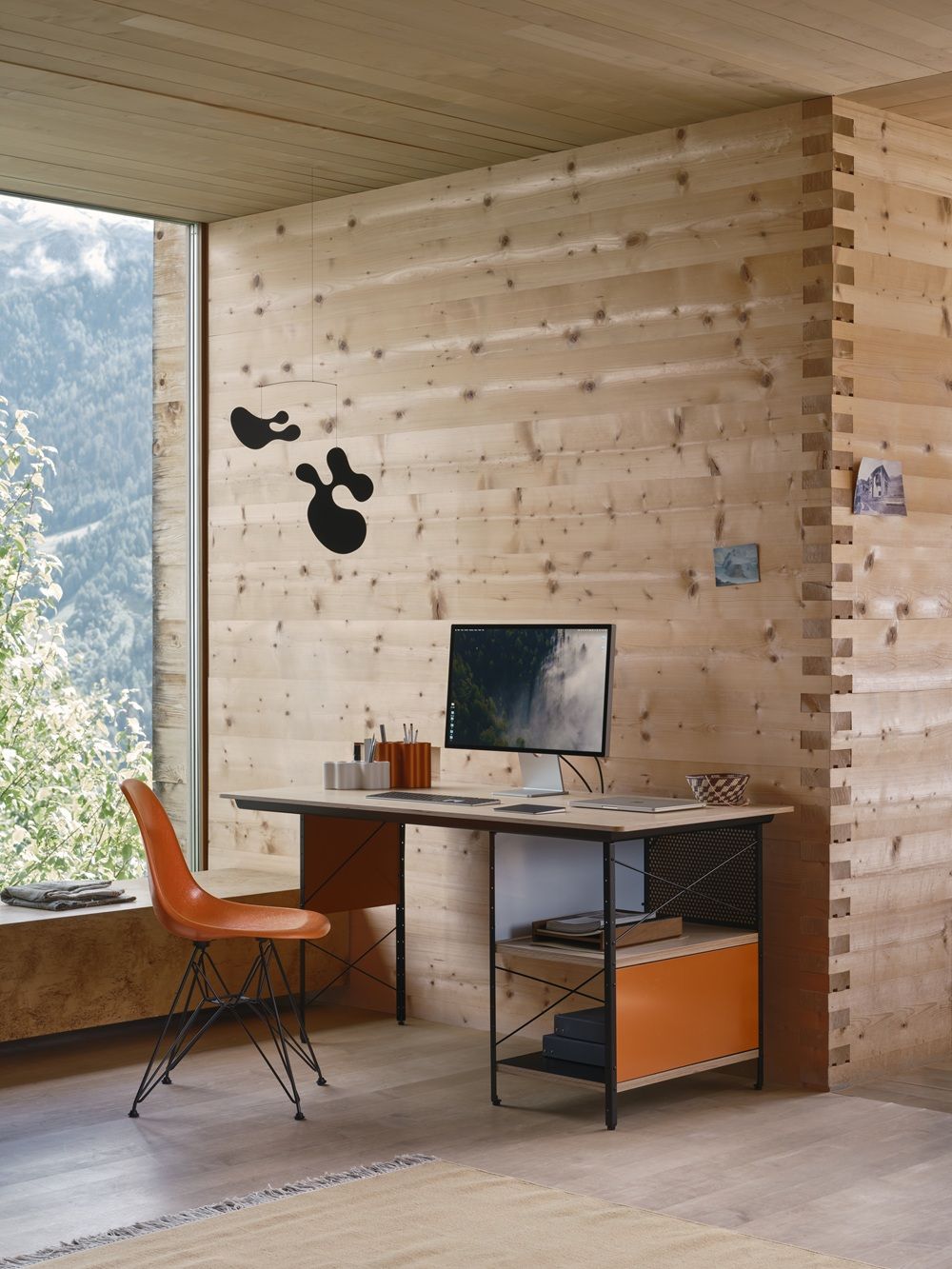 Eames Desk Schreibtisch Unit EDU + gratis Eames Fiberglas Stuhl Vitra