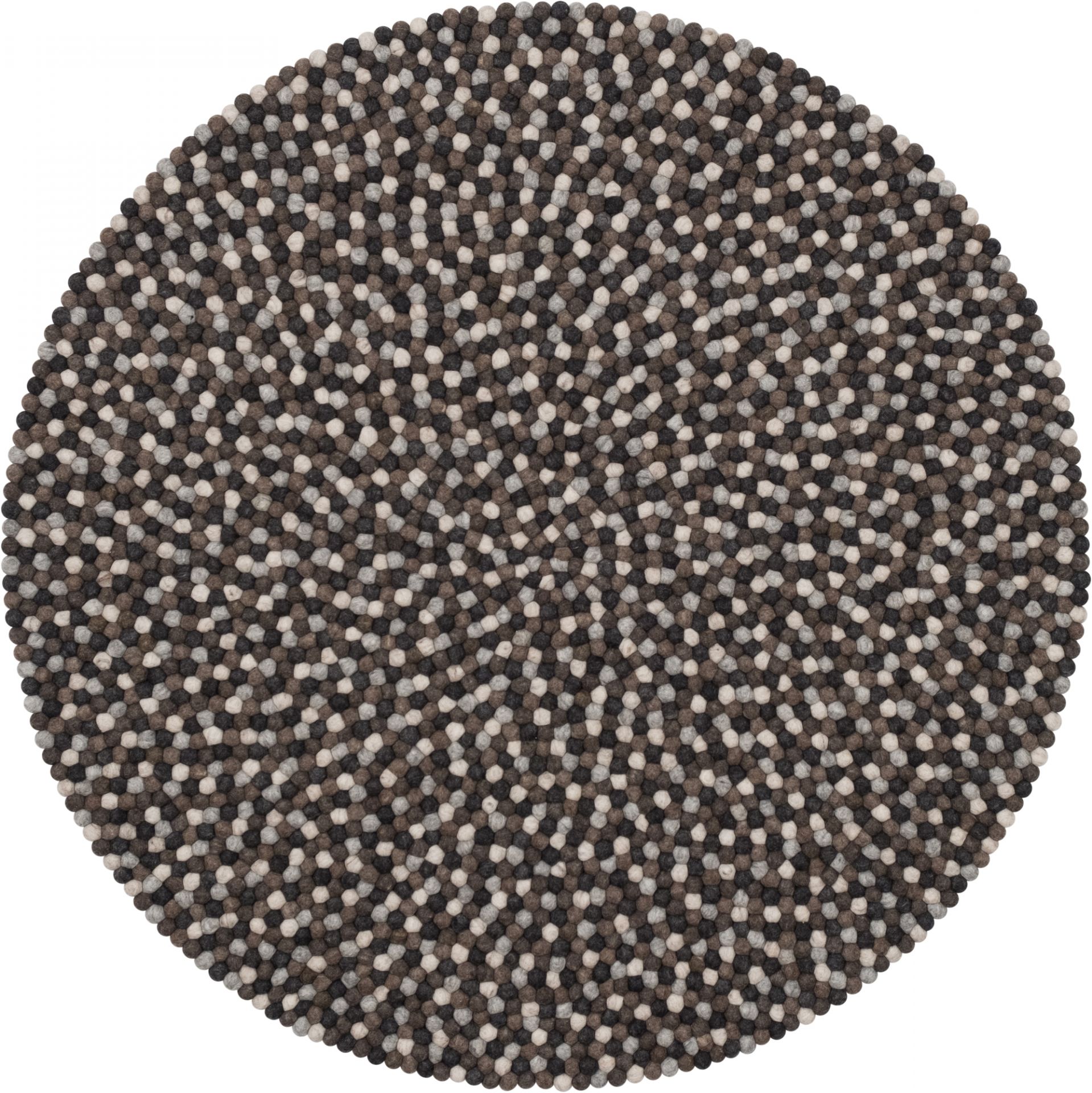 Filzkugel Teppich rund 180 cm myfelt Nela