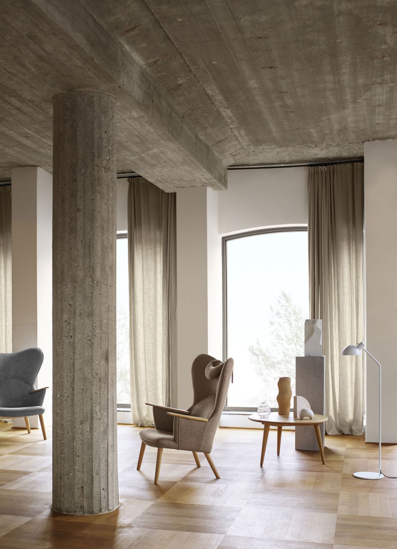 CH78 Mama Bear Lounge Sessel Fiord 0271 Carl Hansen & Søn