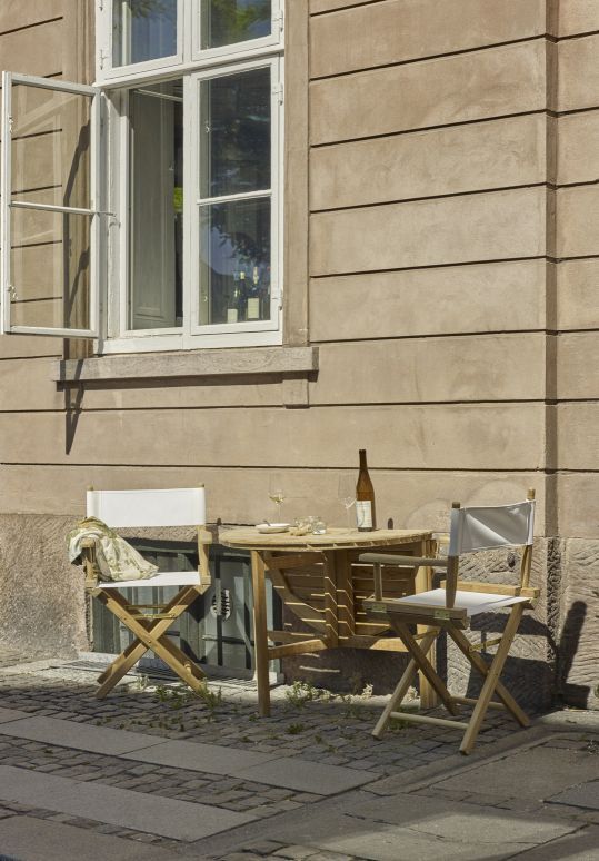 Selandia Table Ø 94 Beistelltisch Klappbar Outdoor Skagerak by Fritz Hansen