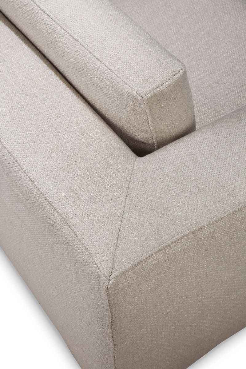 Mellow Sofa linke/rechte Armlehne Ivory Stoff Ethnicraft