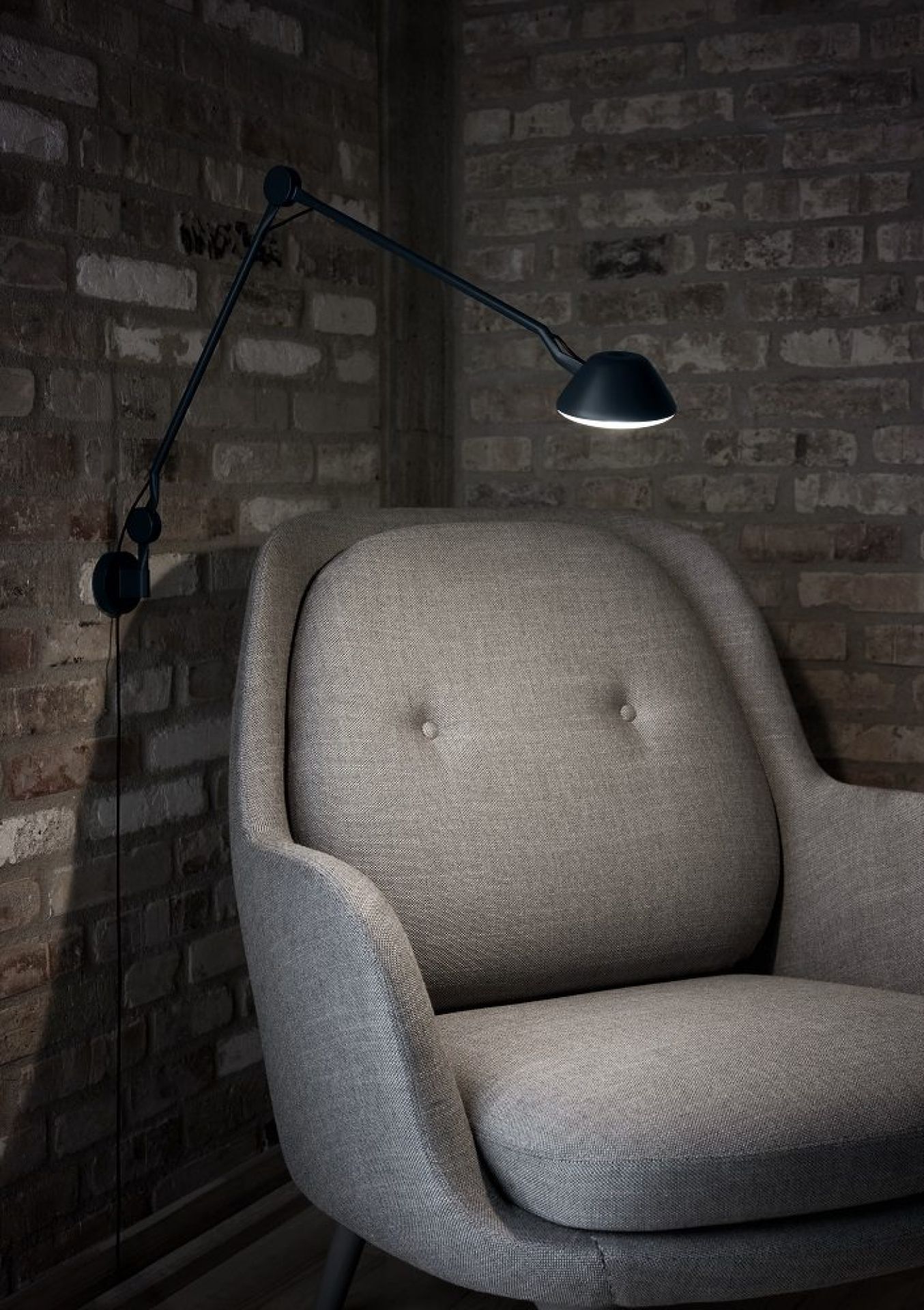 AQ01 Wall lamp Wandleuchte Fritz Hansen Weiß