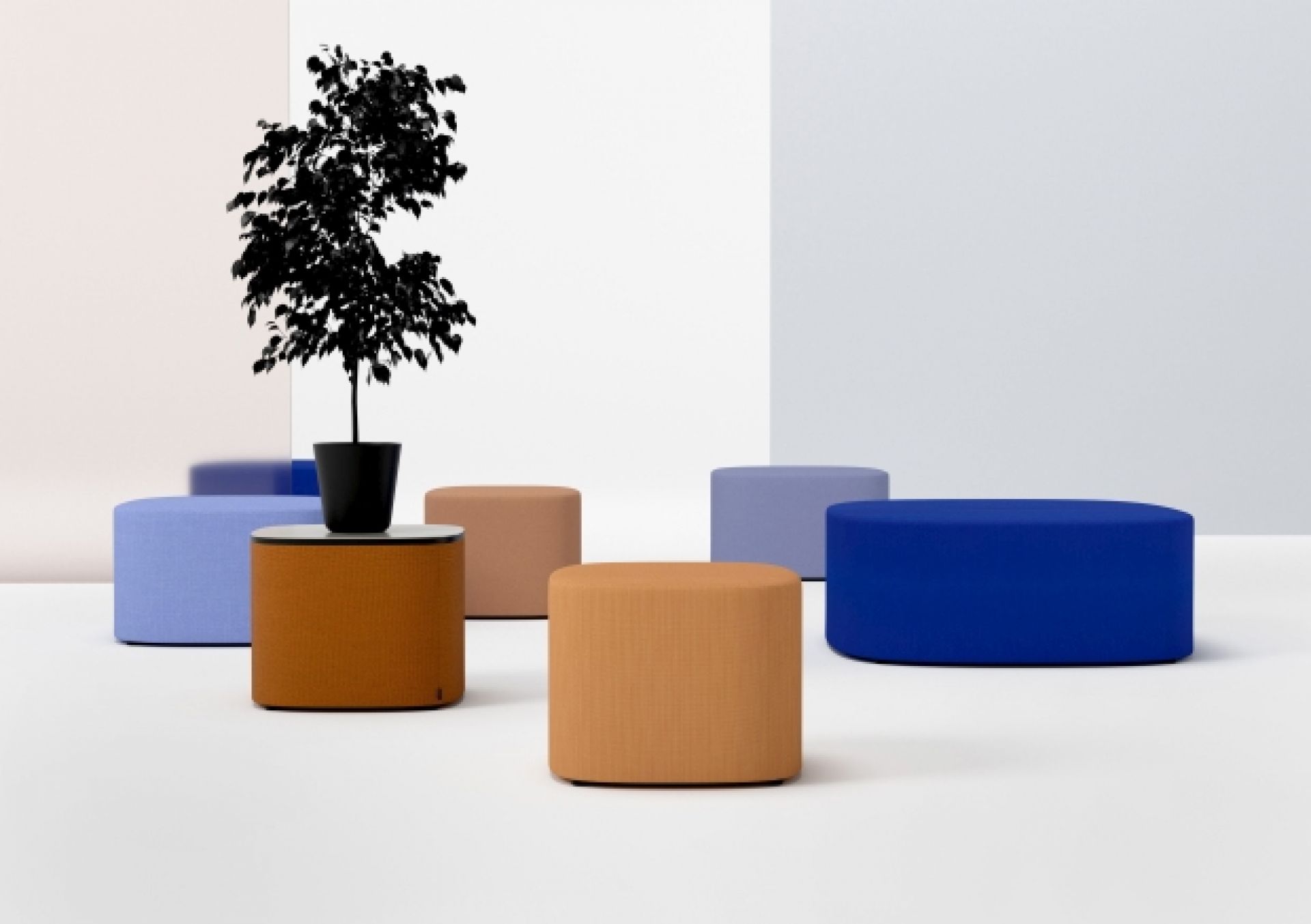Pully Island Sitzelement Hocker Cascando