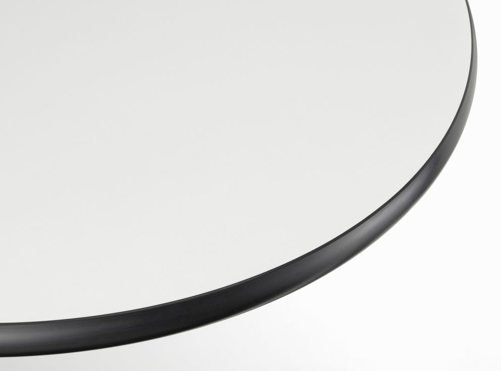 Eames Segmented Table Dining Rund Esstisch HPL WEISS / AUSLEGER POLIERT / STANDROHR BASIC DARK VITRA MÄNGELEXEMPLAR