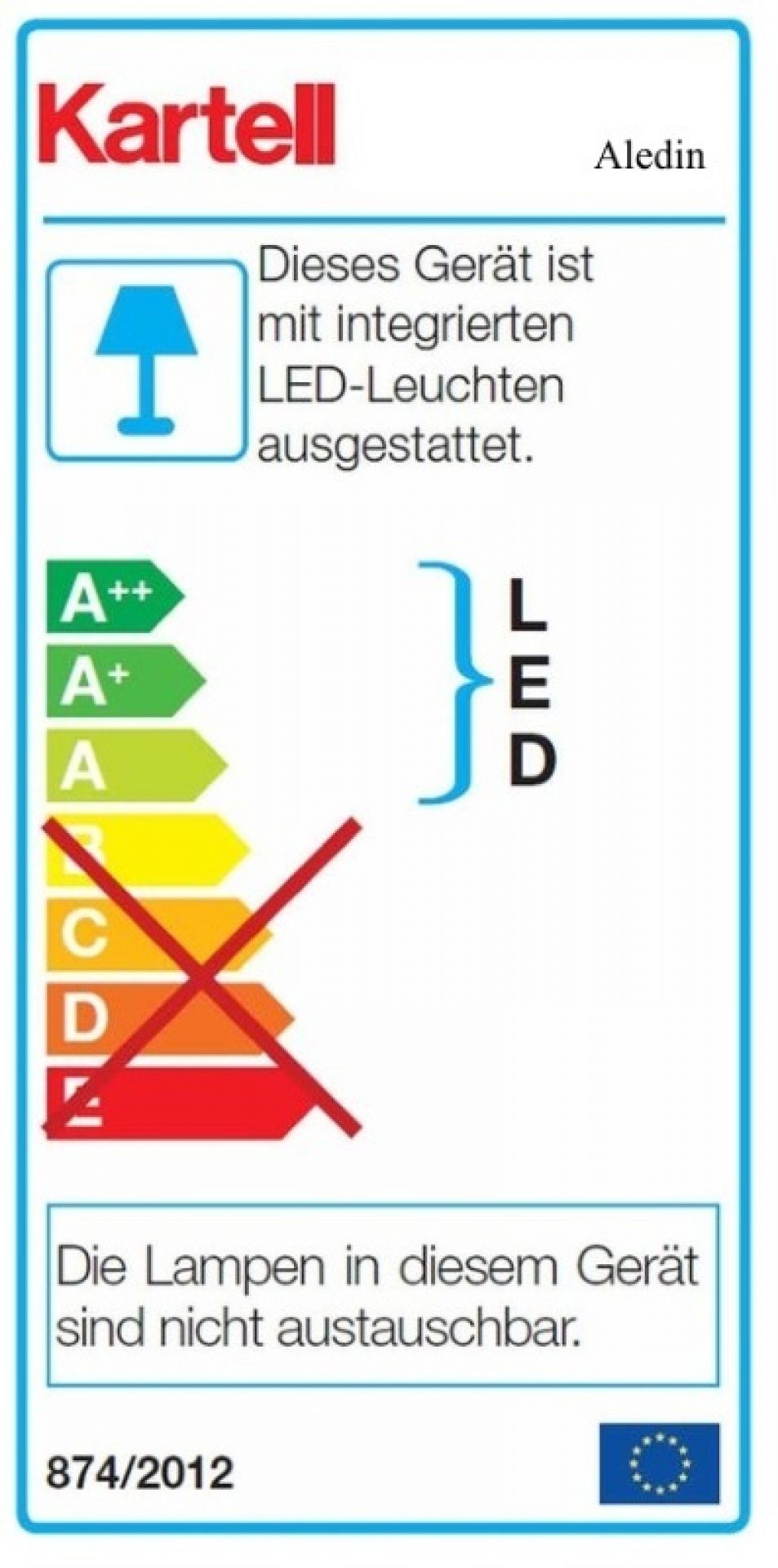 Aledin Tischleuchte Kartell