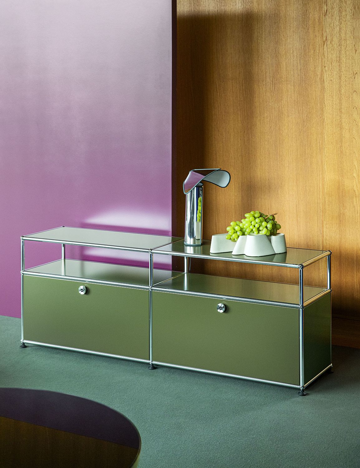USM Haller Sideboard TV Hi-Fi-Möbel – QUICK SHIP-goldgelb