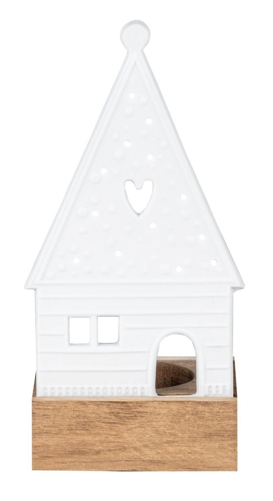 Lichtobjekt Lebkuchenhaus Herz Räder