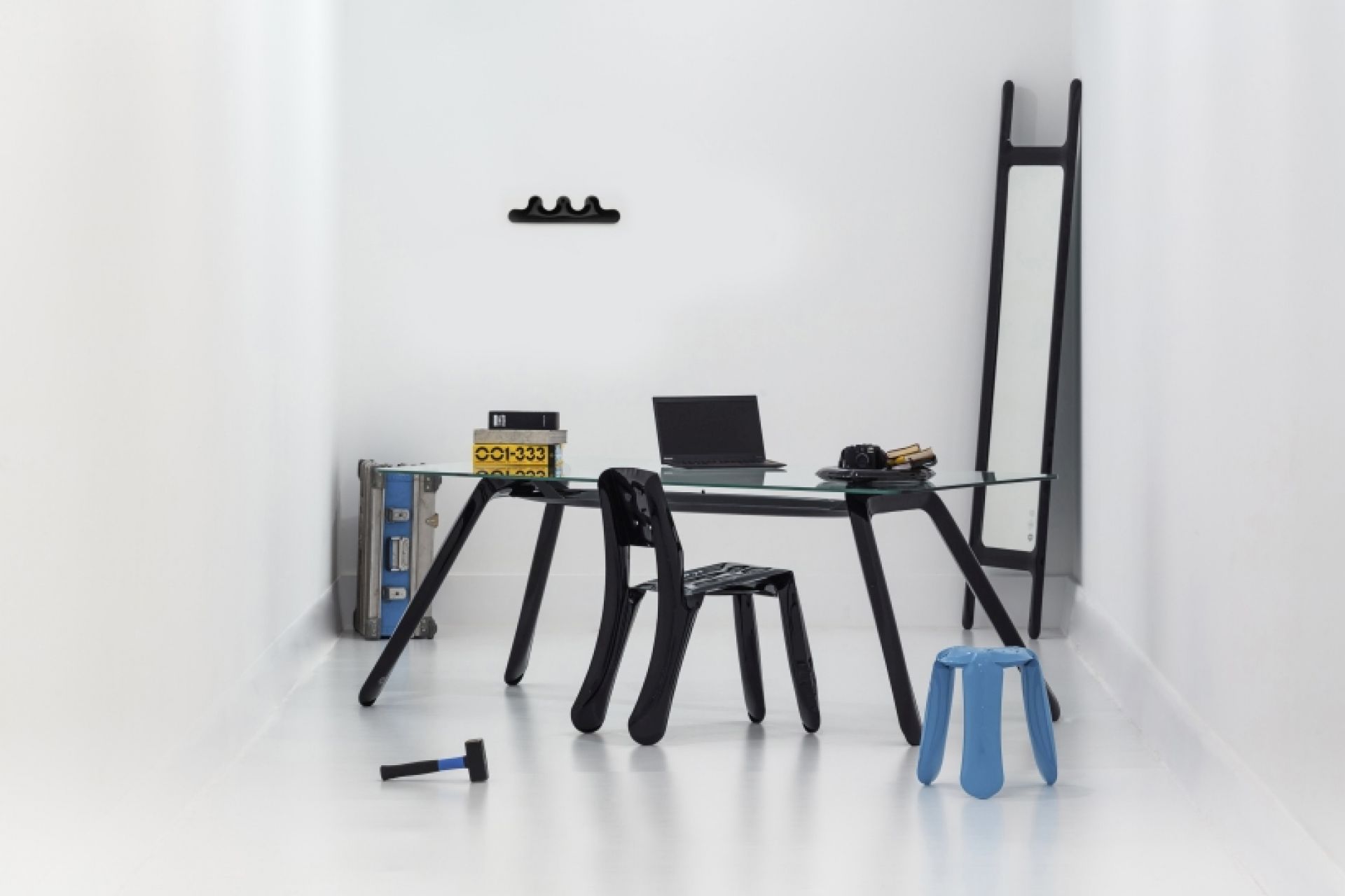 Kamm Garderobe 50 cm Gelb Zieta EINZELSTÜCK