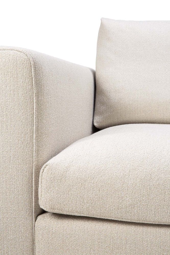 Mellow Sofa Off White Eco Stoff - rechte Armlehne Ethnicraft