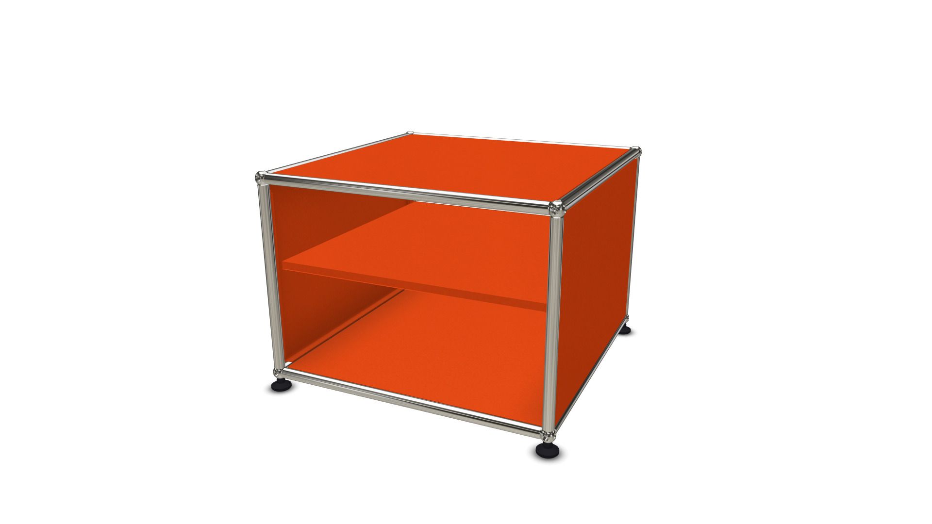 USM Haller Beistellmöbel mit Zwischentablar - orange