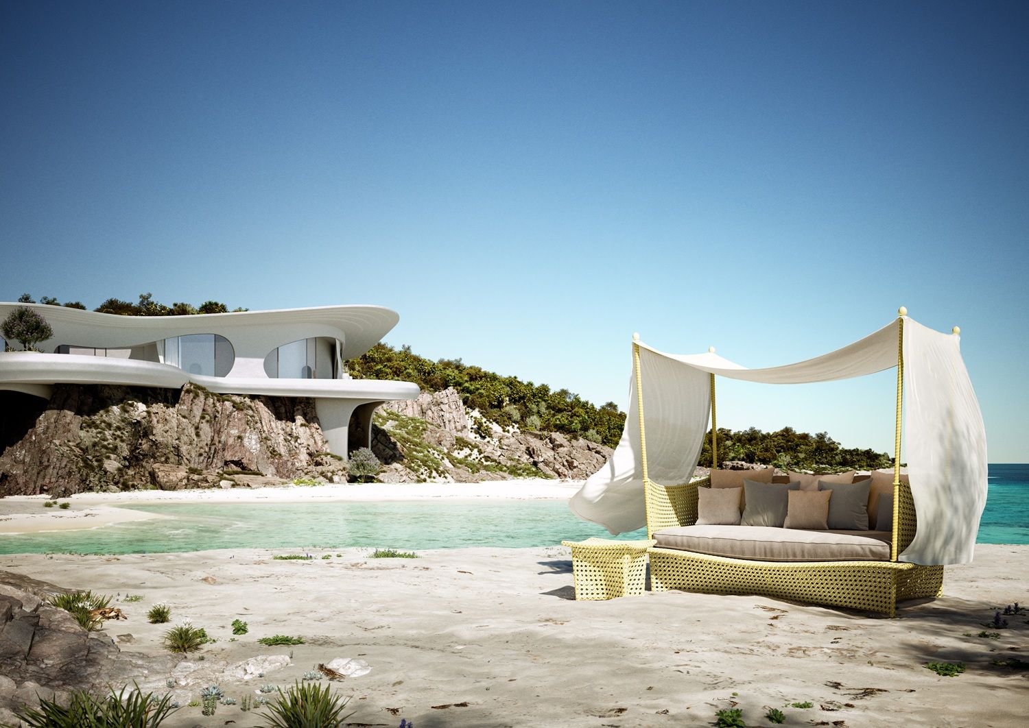 Daydream Daybed mit Polster Dedon