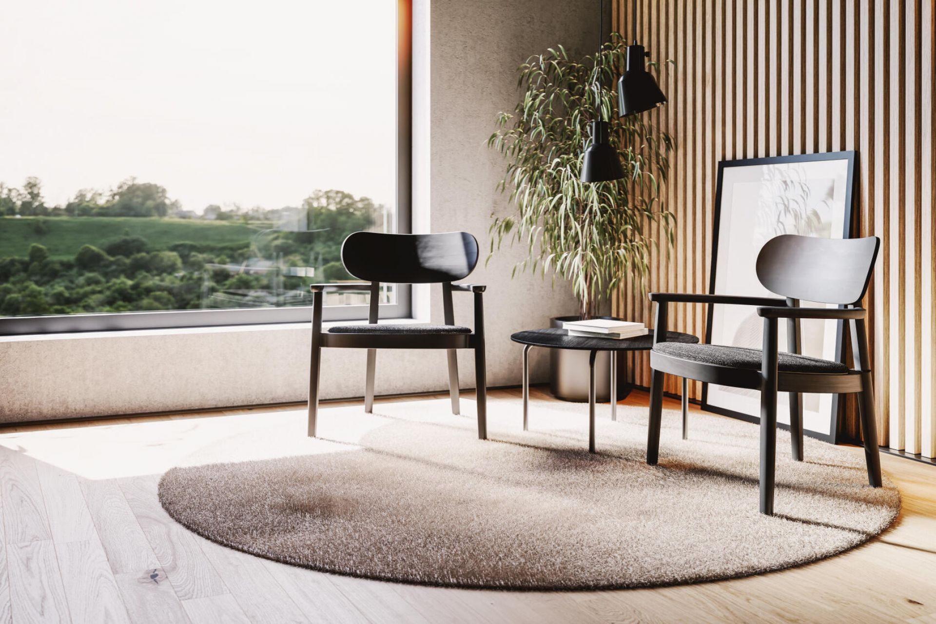 Holzsessel mit Armlehnen 119 MF Thonet