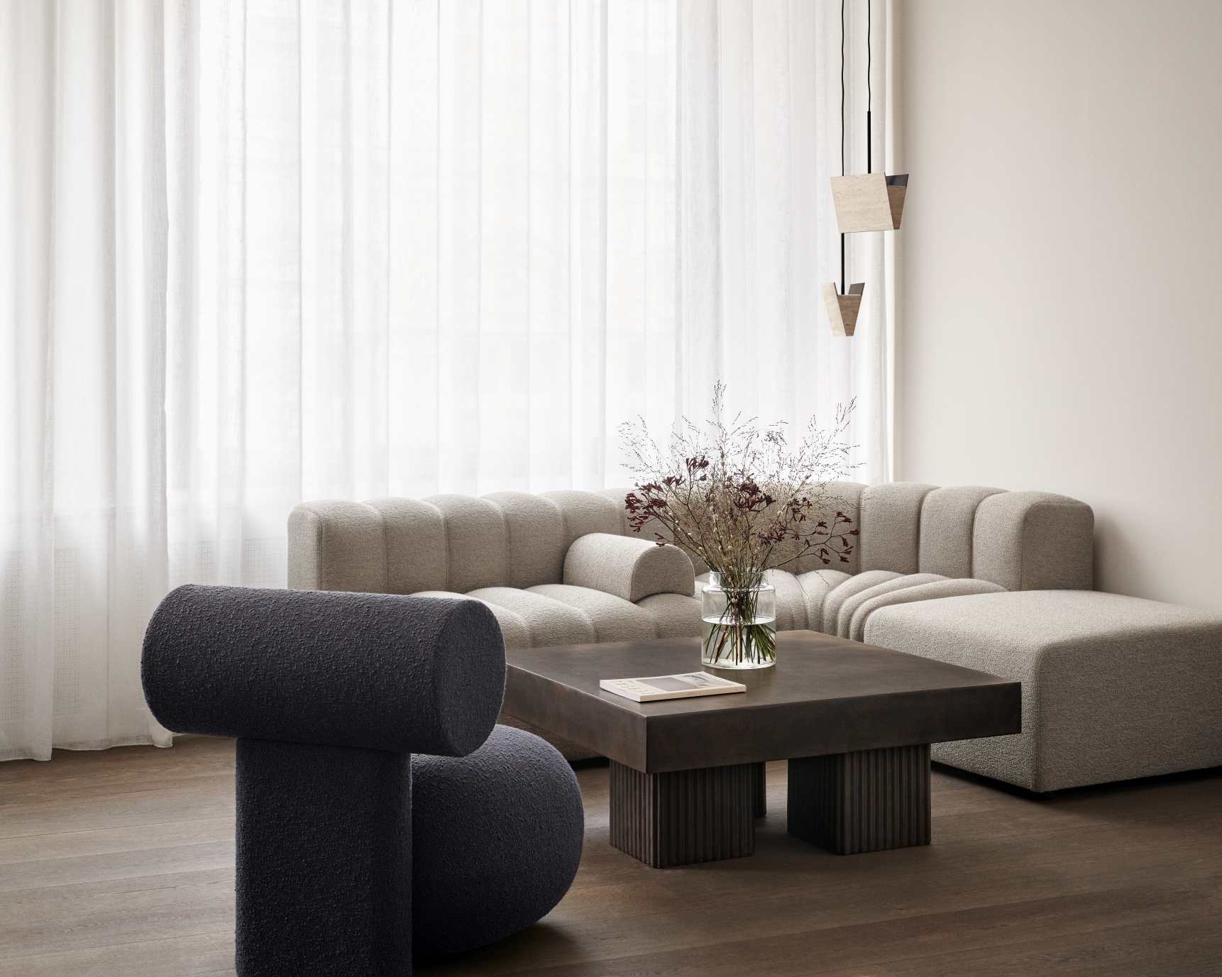 Hippo Lounge Chair Sessel Vollgepolstert NORR11