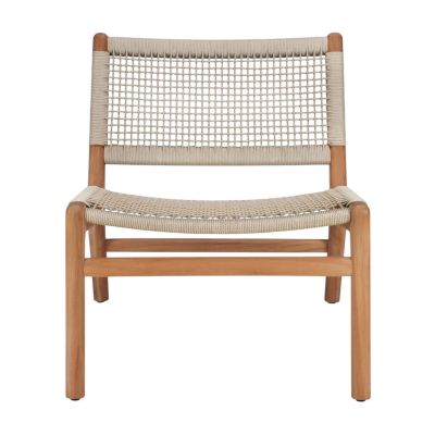 Jack Woven Outdoor Loungsessel Teak Kordel Beige Ethnicraft