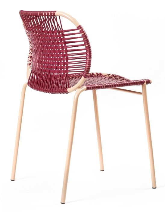 Cielo Stacking Chair Stapelbarer Stuhl Outdoor ames Rot - Pink sand