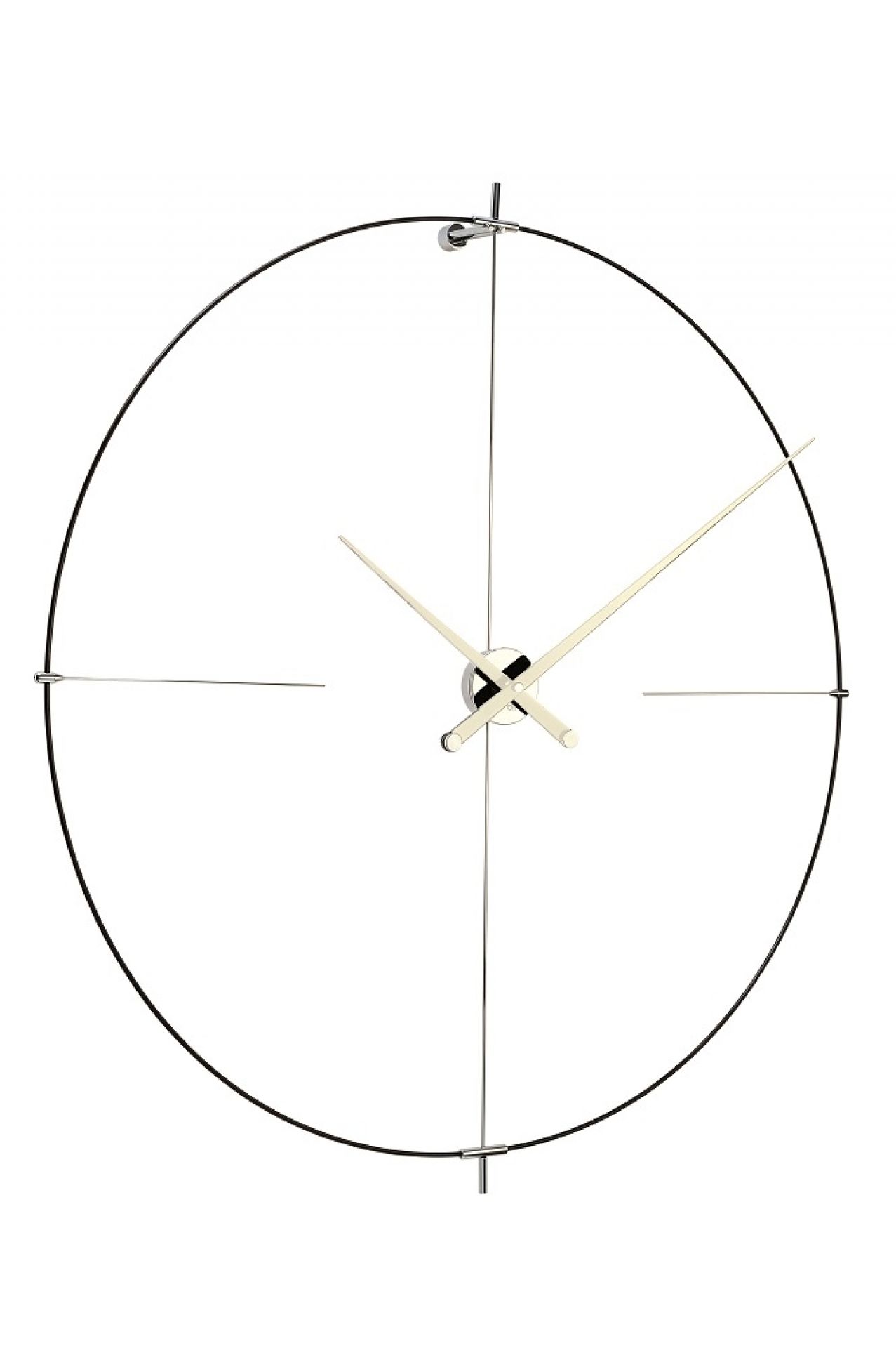 Bilbao N/ L Clock Wanduhr nomon Schwarz-Weiß