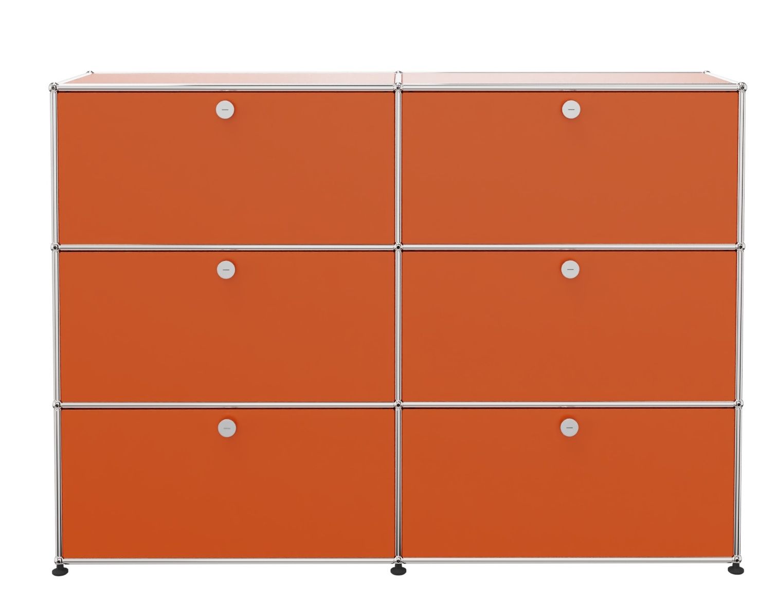 USM Haller Highboard 6 Klappen orange