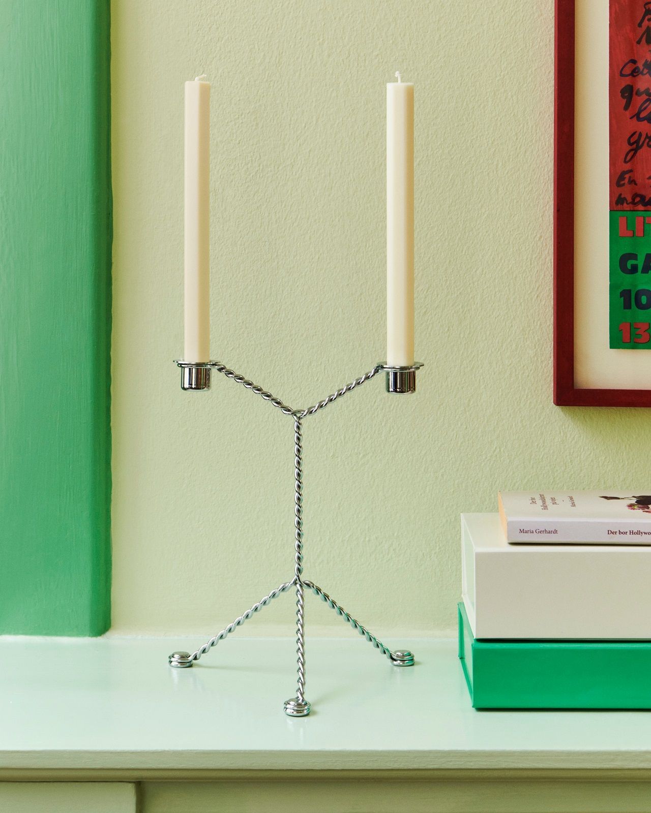 Wire Candleholder Kerzenständer Hay