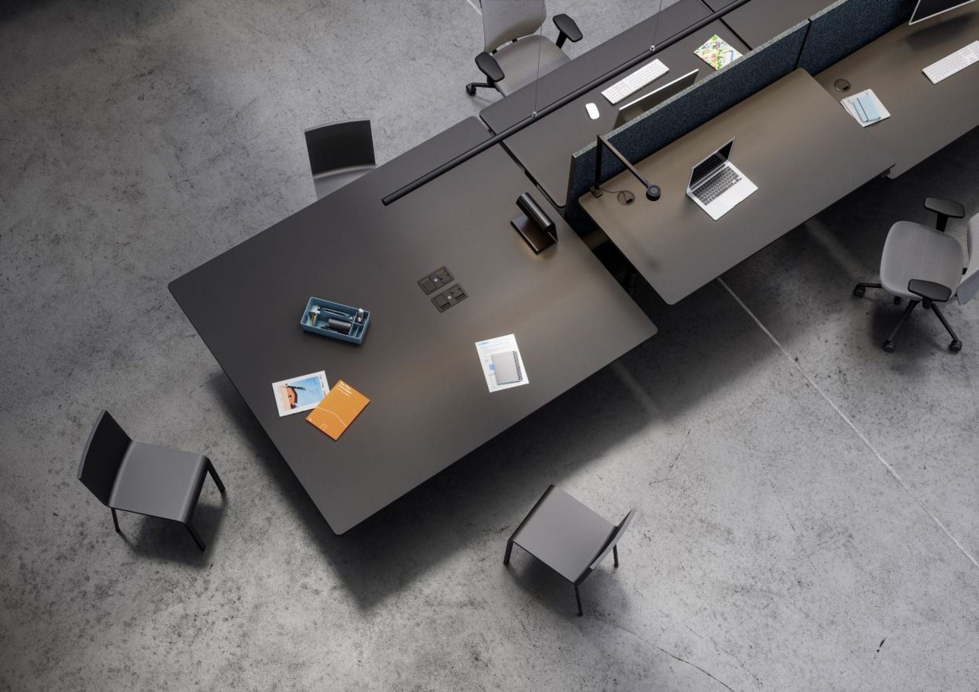 Tyde 2 Sitz - und Stehtisch 160 cm Vitra