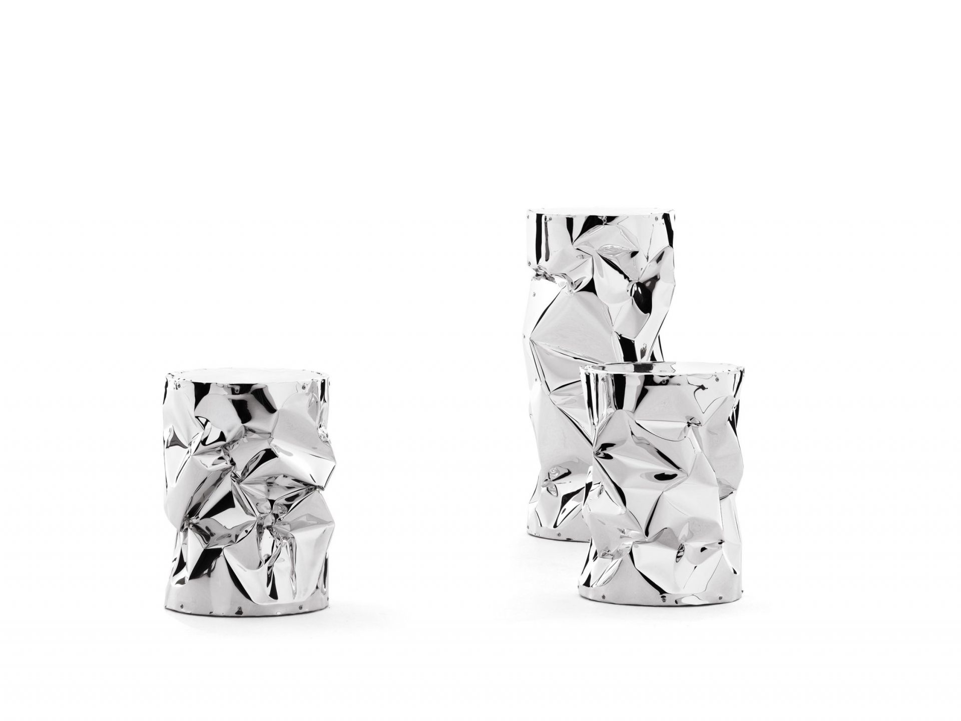 TAB.U Beistelltisch / Hocker Chrom Opinion Ciatti