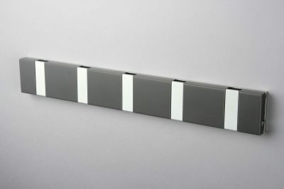 Knax Lite Wandgarderobe waagerecht 5 Haken GRAU Loca EINZELSTÜCK