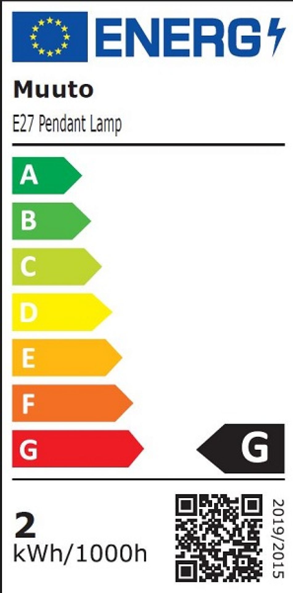 E27 LED Socket lamp Pendelleuchte WEISS Muuto EINZELSTÜCKE  
