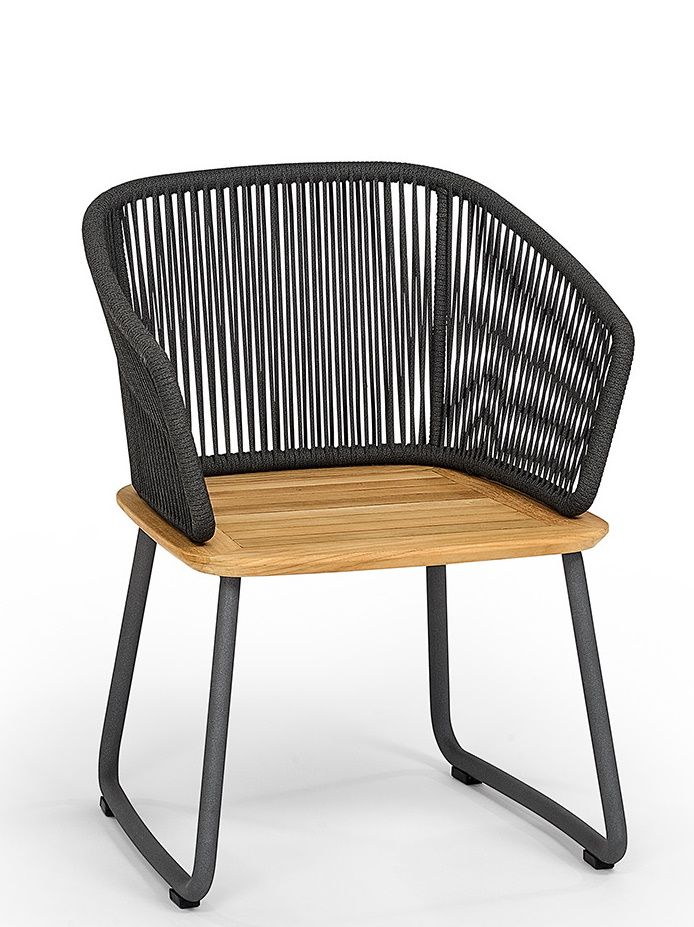 Denia Dining Sessel Outdoor mit Sitz- und Rückenpolster Zori Matcha Weishäupl 